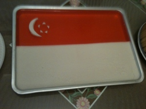 Singapore flag agar agar